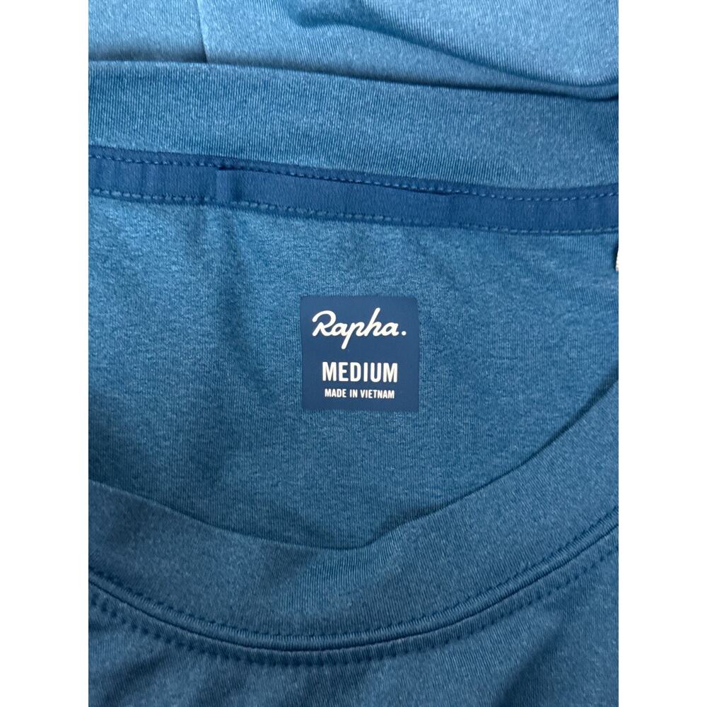Rapha Commuter Shirt Medium Mens Blue Short Sleeve Reflective Cycling - Picture 7 of 7